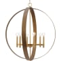 Progress Lighting Allegheny 6 Light 32" Wide Globe Chandelier Soft Gold