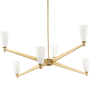 Progress Lighting Tosca 6 Light 41" Wide Chandelier Brushed Bronze