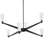 Progress Lighting Tosca 6 Light 41" Wide Chandelier Matte Black