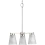 Progress Lighting Tanner 3 Light 17" Wide Chandelier Brushed Nickel