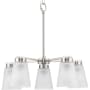 Progress Lighting Tanner 5 Light 21" Wide Chandelier Brushed Nickel