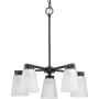 Progress Lighting Tanner 5 Light 21" Wide Chandelier Matte Black