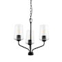 Progress Lighting Celino 3 Light 18" Wide Mini Chandelier Black