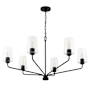 Progress Lighting Celino 6 Light 40" Wide Chandelier Black