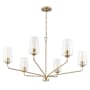 Progress Lighting Celino 6 Light 40" Wide Chandelier Champagne Bronze