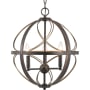 Progress Lighting Brandywine 3 Light 16" Wide Taper Candle Pendant Antique Bronze