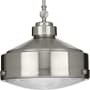 Progress Lighting Loftin 15" Wide Pendant Brushed Nickel