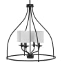 Progress Lighting Bonita 4 Light 23" Wide Chandelier Matte Black