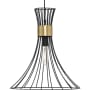 Progress Lighting Lorin 18" Wide Pendant with Metal Shade Matte Black