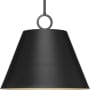Progress Lighting Parkhurst 3 Light 18" Wide Pendant with Metal Shade Matte Black