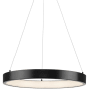 Progress Lighting Inverse LED 20" Wide LED Ring Chandelier Matte Black