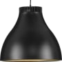 Progress Lighting Radian LED 16" Wide LED Pendant with Metal Shade Matte Black