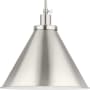 Progress Lighting Hinton 16" Wide Pendant Brushed Nickel