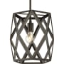 Progress Lighting Saucedo 12" Wide Cage Pendant Architectural Bronze