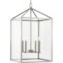 Progress Lighting Hillcrest 4 Light 17" Wide Pendant Brushed Nickel