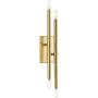 Progress Lighting Arya 4 Light 4" Tall Wall Sconce Brushed Gold