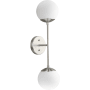 Progress Lighting Haas 2 Light 24" Tall Wall Sconce Brushed Nickel