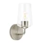 Progress Lighting Celino 11" Tall Wall Sconce with Clear Glass Brushed Nickel
