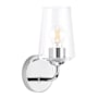 Progress Lighting Celino 11" Tall Wall Sconce with Clear Glass Polished Chrome