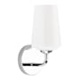 Progress Lighting Celino 11" Tall Wall Sconce with White Glass Polished Chrome