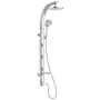 Pulse Bonzai Shower System with 8" Rainshower Head, Multifunction Handshower and 3 Body sprays Silver