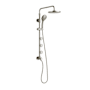 Pulse Lanikai Retrofit Shower with Shower Head, Hand Shower, Bodysprays, and Hose Brushed Nickel