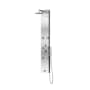 Pulse Monterey Pressure Balanced Shower Panel with Shower Head, Hand Shower, Bodysprays, Shower Arm, Hose, and Valve Trim Brushed Stainless Steel