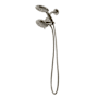 Pulse Retro Line Shower System with Shower Head, Handshower, Shower Arm, and Hose Brushed Nickel