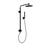 Pulse Atlantis Retrofit Shower with Shower Head, Hand Shower, Slide Bar, Shower Arm and Hose Matte Black