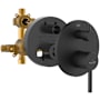 Pulse Pressure Balanced Valve Trim Only with Integrated Diverter Matte Black