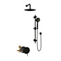 Pulse Refuge Pressure Balanced Shower System with Shower Head, Hand Shower, Slide Bar, and Hose Oil Rubbed Bronze