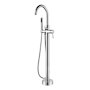 Pulse ShowerSpas Floor Mounted Tub Filler with Built-In Diverter - Includes Hand Shower Chrome