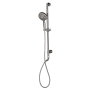 Pulse Diamond 2.5 GPM Multi Function Hand Shower Package - Includes Slide Bar and Hose Brushed Nickel