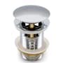 Pulse Pop-Up Drain with Toe-Tap Feature Chrome