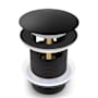 Pulse Pop-Up Drain with Toe-Tap Feature Matte Black