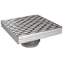 QuickDrain Squaredrain Kit 5 Inch Stream Brushed Stainless Steel