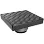 QuickDrain Squaredrain Kit 5 Inch Stream Matte Black