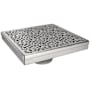 QuickDrain Squaredrain Kit 6 Inch Stones Brushed Stainless Steel