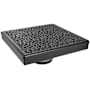QuickDrain Squaredrain Kit 6 Inch Stones Matte Black