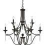 Quoizel Joules 9 Light 32" Wide Chandelier Palladian Bronze