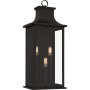 Quoizel Abernathy 3 Light 23" Tall Outdoor Wall Sconce Old Bronze