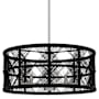 Quoizel Axford 5 Light 22" Wide Taper Candle Pendant / Converts to Semi-Flush Antique Nickel