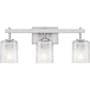 Quoizel Brenthouse 3 Light 23" Wide Vanity Light Brushed Nickel