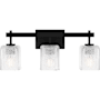 Quoizel Brenthouse 3 Light 23" Wide Vanity Light Matte Black