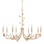 Quoizel Heiress 8 Light 40" Wide Taper Candle Style Chandelier Bronze Gold