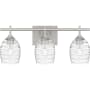 Quoizel Lucy 3 Light 22" Wide Vanity Light Brushed Nickel
