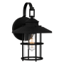 Quoizel Lombard 14" Tall Outdoor Wall Sconce Matte Black