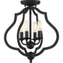 Quoizel O'Keefe 4 Light 15" Wide Semi-Flush Ceiling Fixture Matte Black