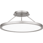 Quoizel 20" Wide LED Semi-Flush Ceiling Fixture Brushed Nickel