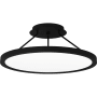 Quoizel 20" Wide LED Semi-Flush Ceiling Fixture Earth Black
